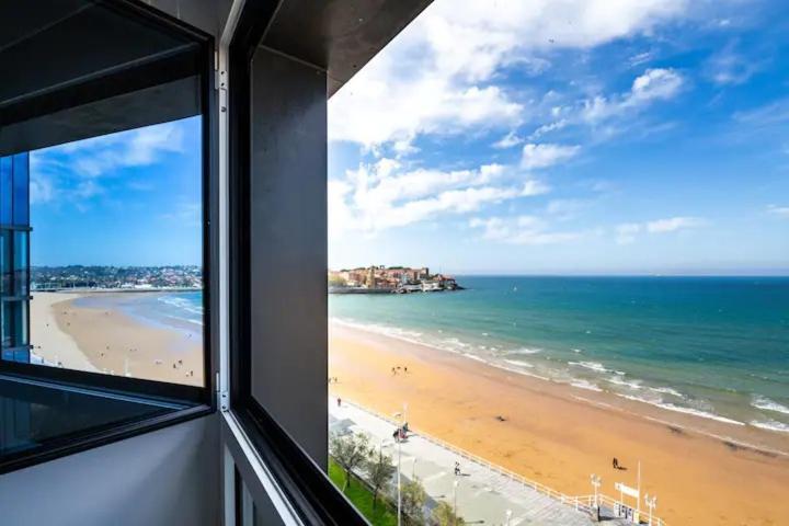 Apartamento Ezcurdia 22 Playa De San Lorenzo Primera Linea ヒホン エクステリア 写真